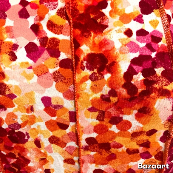 Glamour Red and Orange Backless Dress sz 14 - Picture 9 of 9